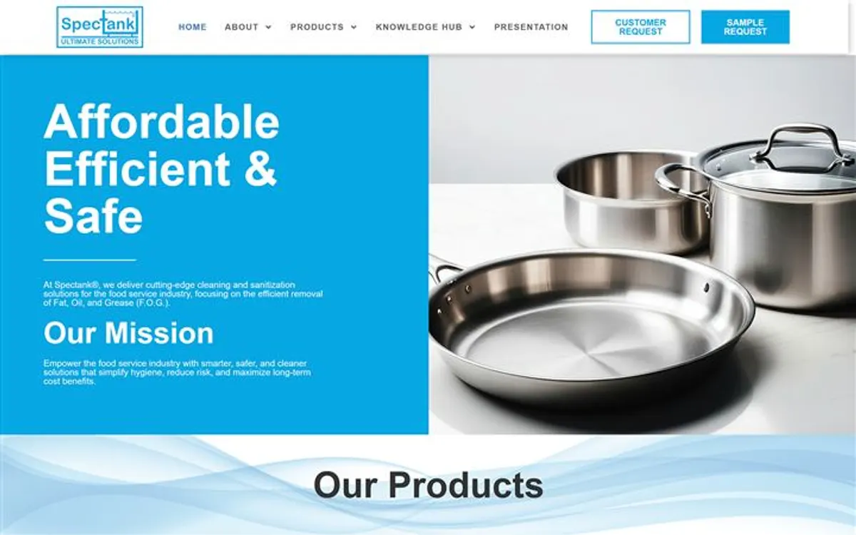 Spectank home page, archived build